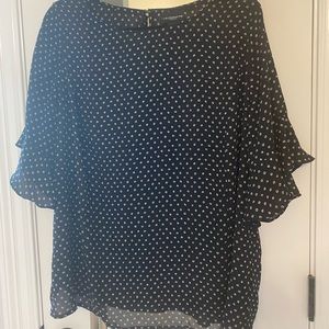 Liz Claiborne Polka Dot Blouse (size 0X)